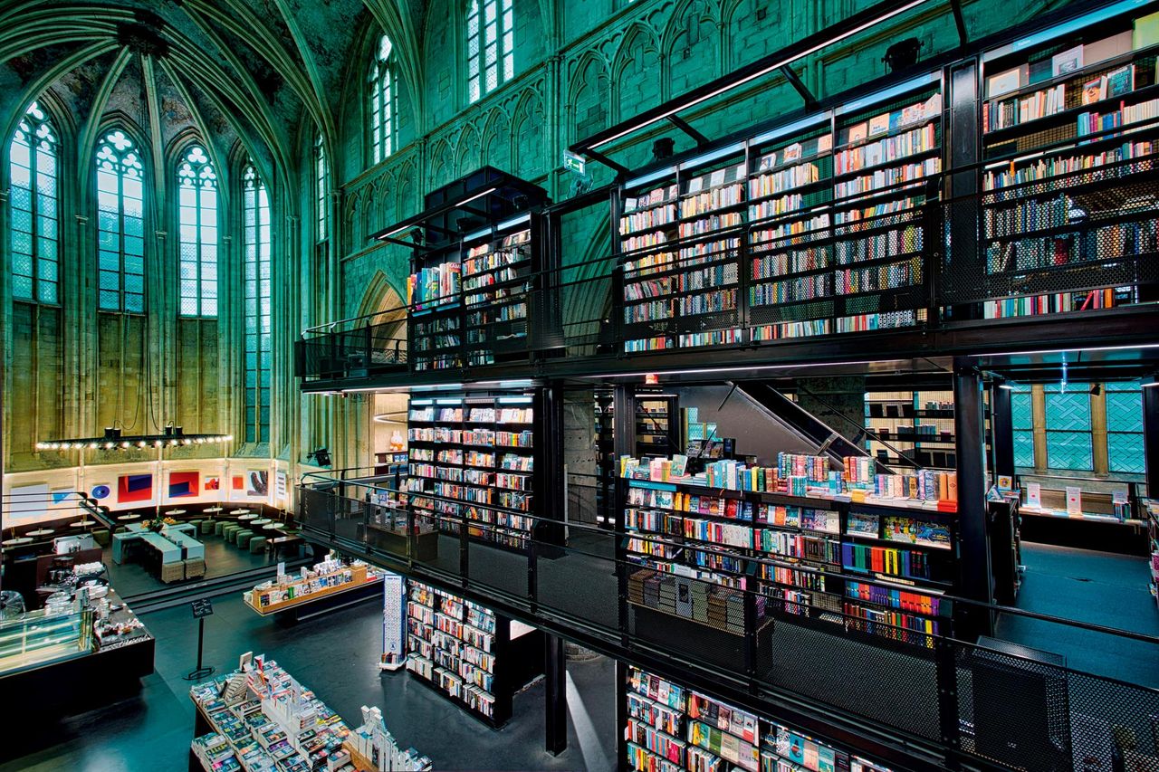 Still lighting up lives: in Maastricht in the Netherlands, a Dominican church dating from 1294 has been converted into a bookstore.