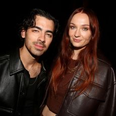 Joe Jonas and Sophie Turner pose together at the opening night of the play "Topdog/Underdog" on Broadway 