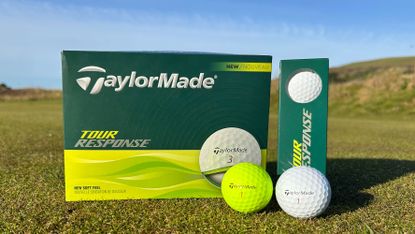 Photo of the TaylorMade 2025 Tour Response Golf Ball