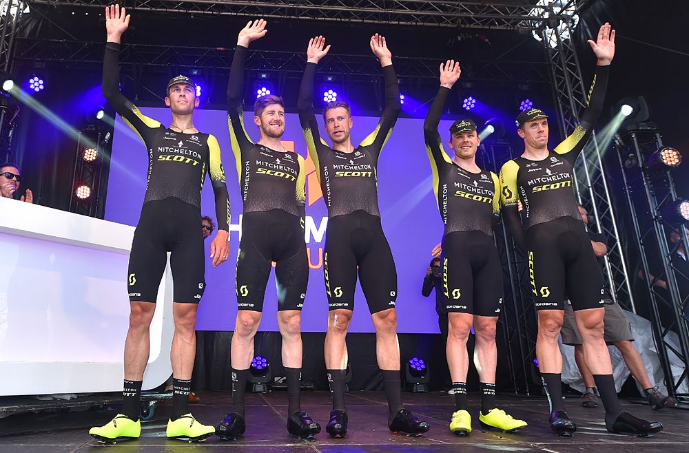 Mitchelton-Scott win the final stage, The Chase, at Hammer Series Limburg