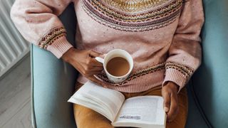 Woman reading a book