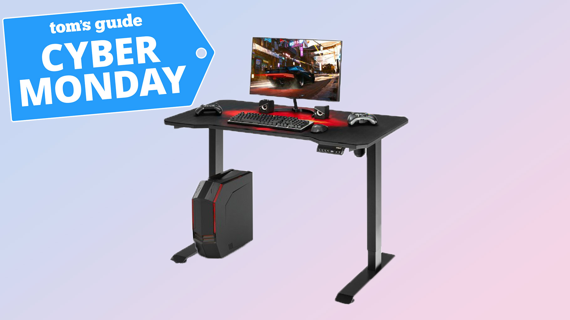 Gymax electric adjustable standing desk