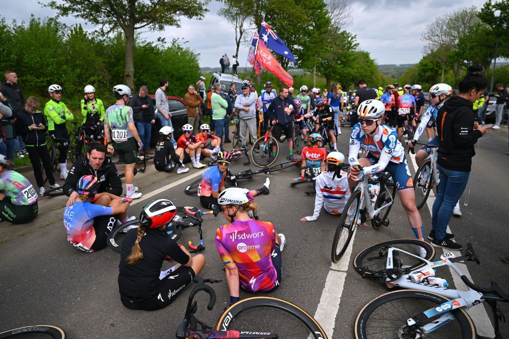 Riders during neutralisation