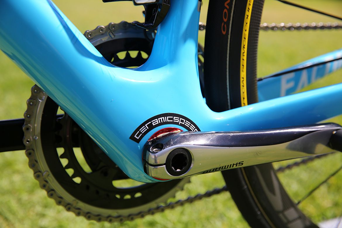 AG2R are using CeramicSpeed bearings in their bottom brackets