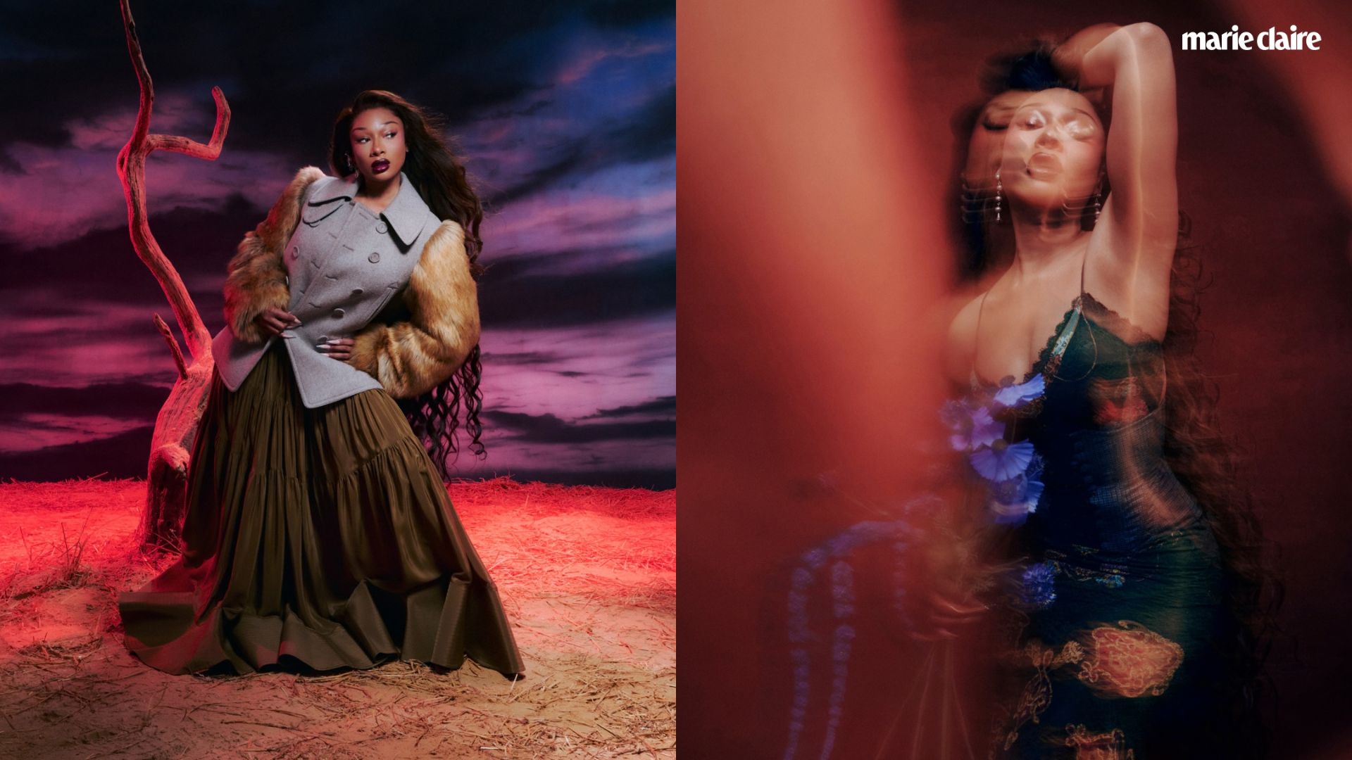 Megan Thee Stallion poses for Marie Claire's latest issue