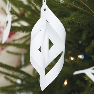 christmas paper teardrop decoration