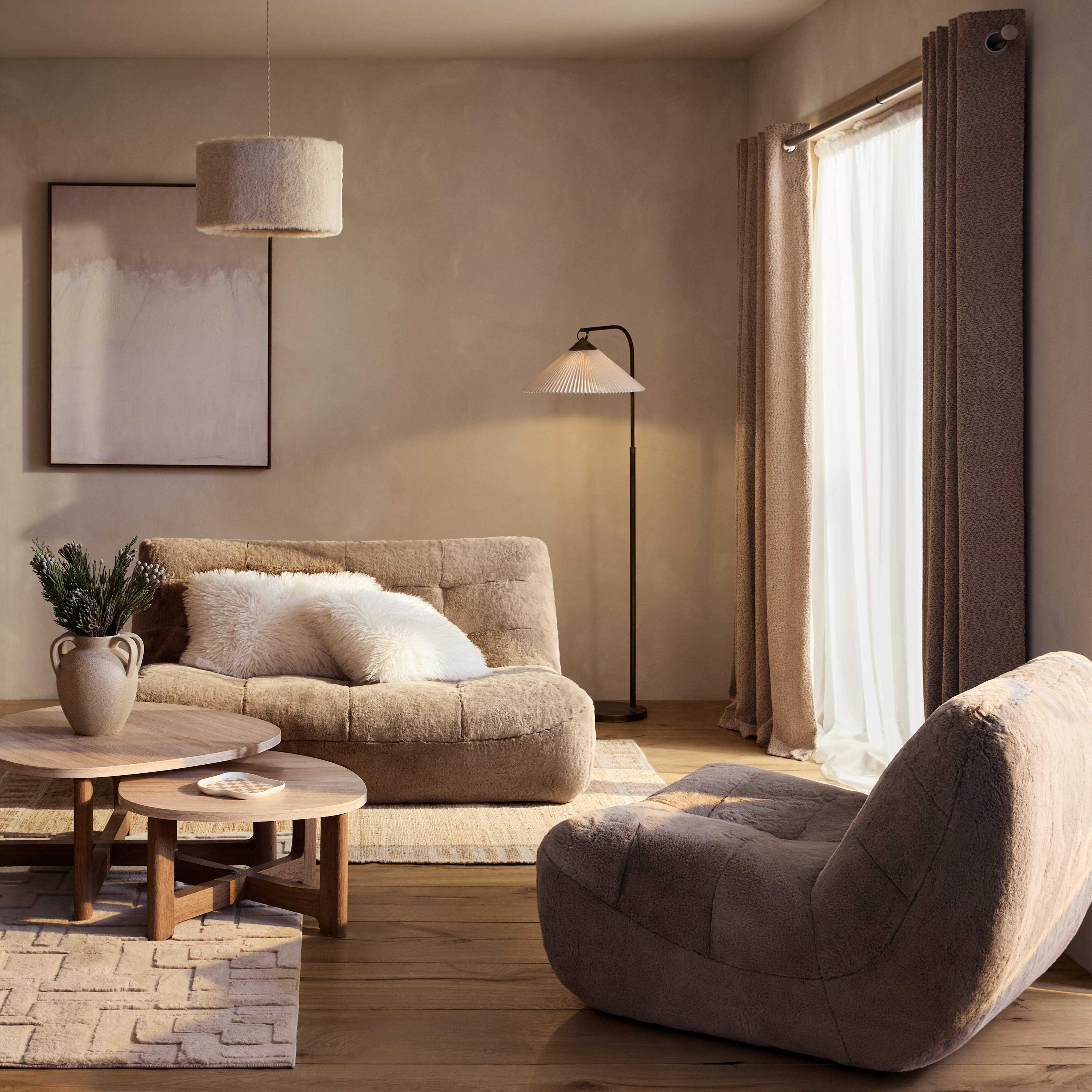 comfy floors sofas in a neutral style room