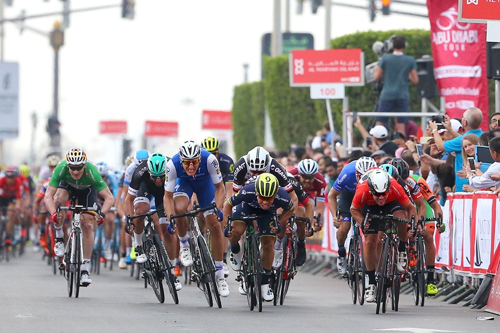 Marcel Kittel and Caleb Ewan go head-to-head on stage 2 of the Abu Dhabi Tour