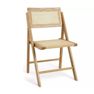 Habitat Peio Rattan Folding Dining Chair - Natural