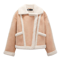 Double-faced Jacket With Contrast Faux Shearling, was £79.99 now £59.99 (25% off) | Zara