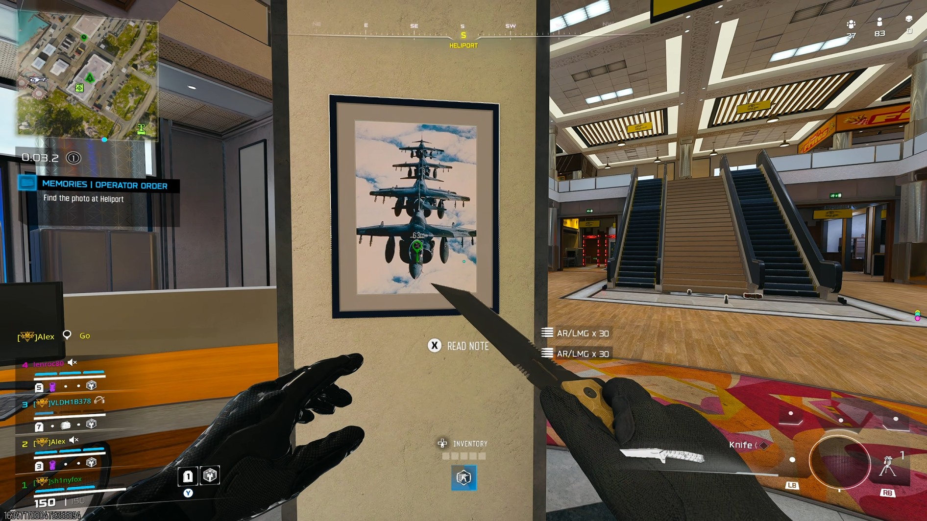 Completing the steps for the Memories Operator Order in Call of Duty: Warzone Black Ops Royale