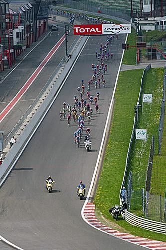 The Giro on the Francorchamps race track