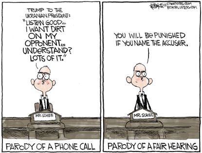 Political Cartoon U.S. Parody Fair Hearing Phone Call