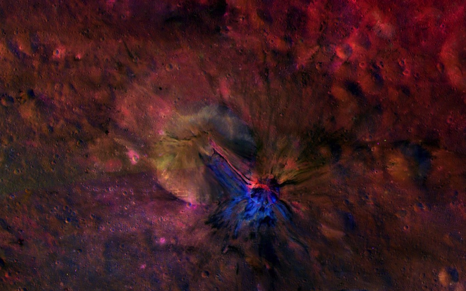 Vesta&#039;s Crater Aelia Composite