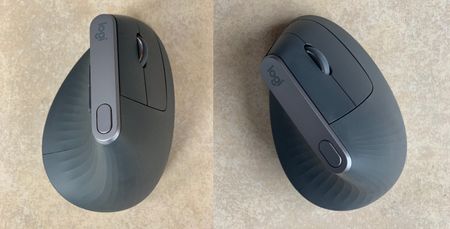 Photograph of the Logitech MX Vertical mouse