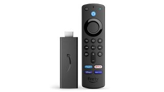 Amazon Fire TV Stick 2021 on white background