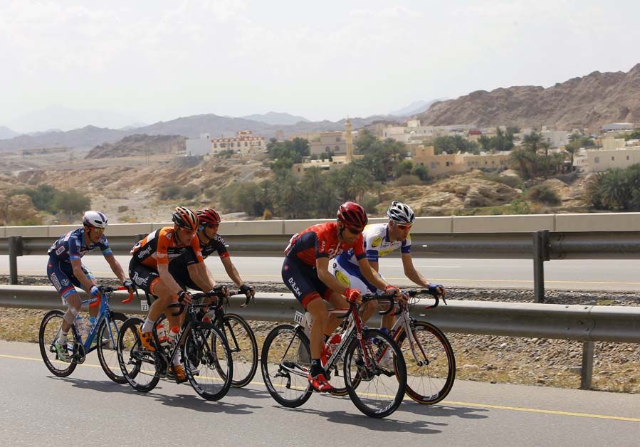 The breakaway on the opening stage of the Tour of Oman