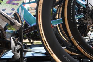 Bike tyres at the Tour de France