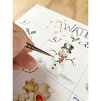 4. Digital Download Watercolour Advent Calendar - View at Etsy