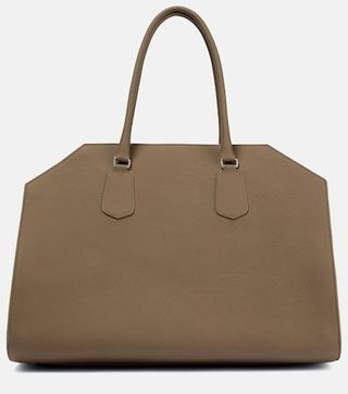 Geo Margaux Large Leather Tote Bag