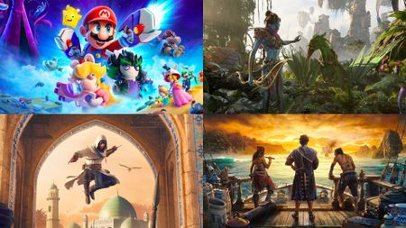 Mario + Rabbids, Assassin's Creed Mirage, Avatar: Frontiers of Pandora, and Skull and Bones