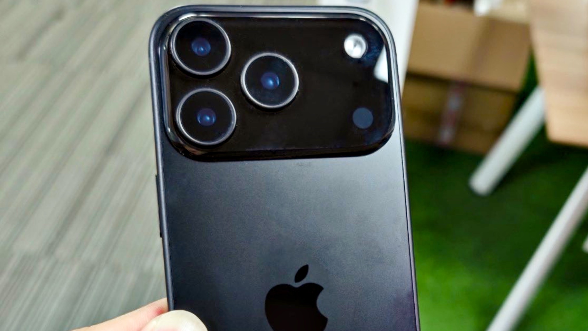 Leaked image of the iPhone 17 Pro camera array