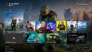 Xbox One and Xbox Series X/S interface