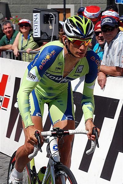 Filippo Pozzato (Liquigas) starts