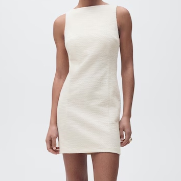 Mango Tweed Mini Dress