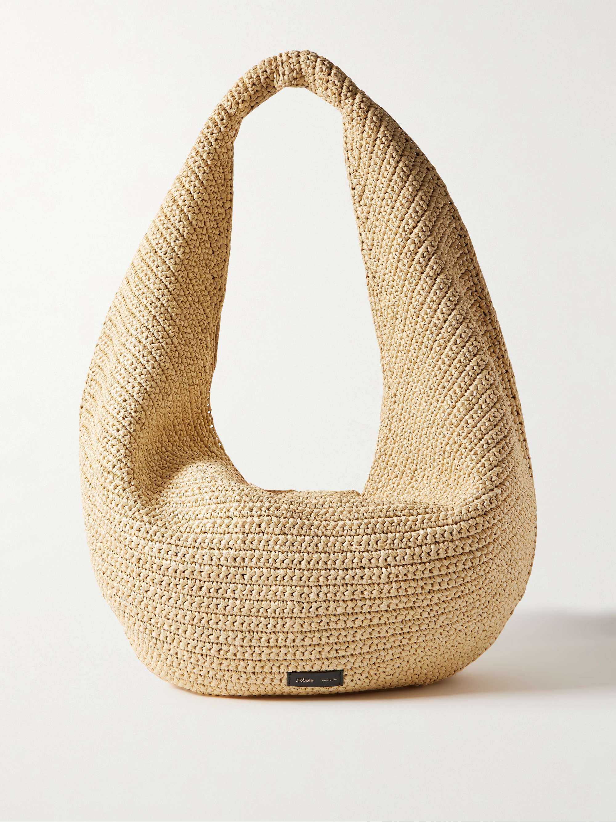 Olivia Large Raffia Shoulder Bag