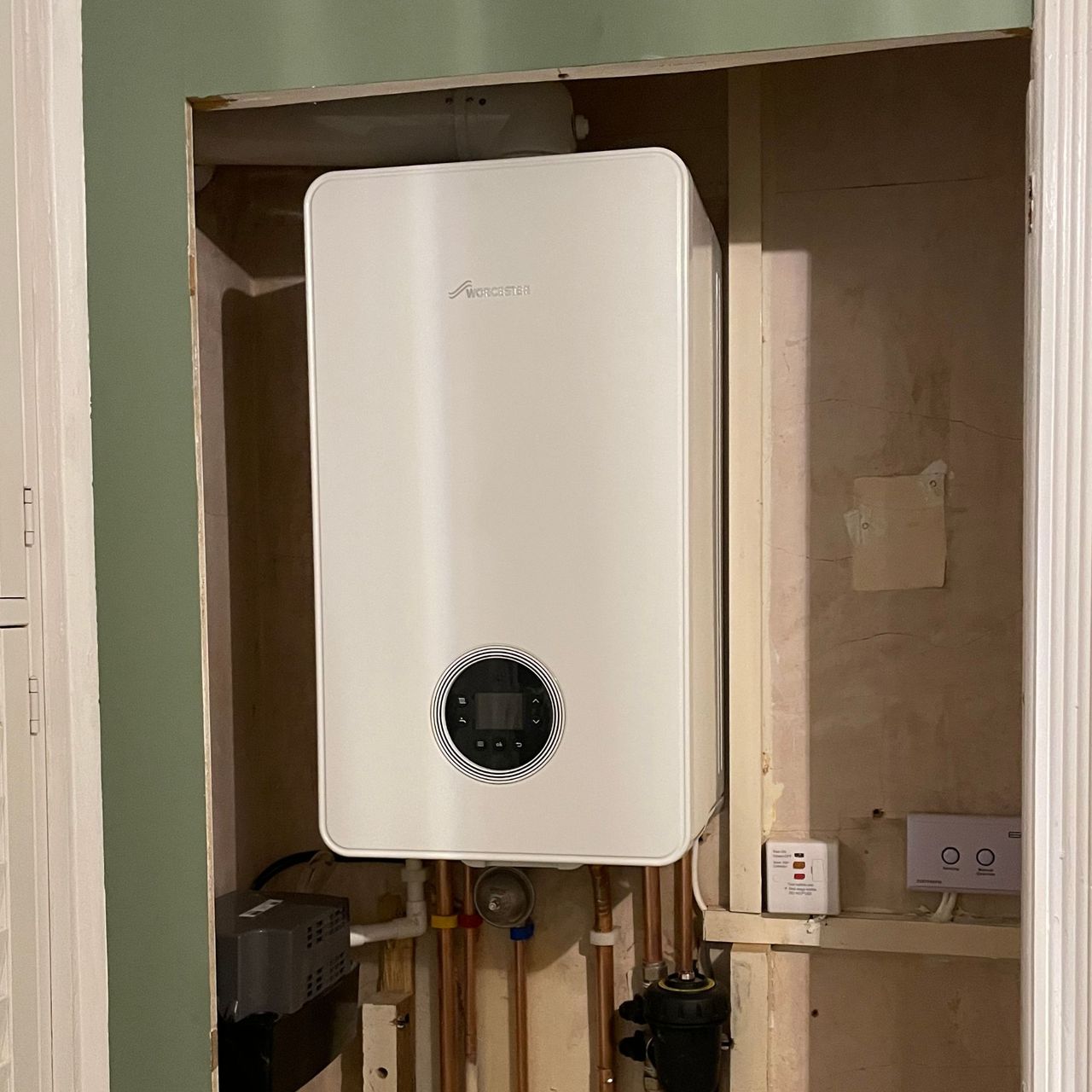 Boiler in a boiler cupboard