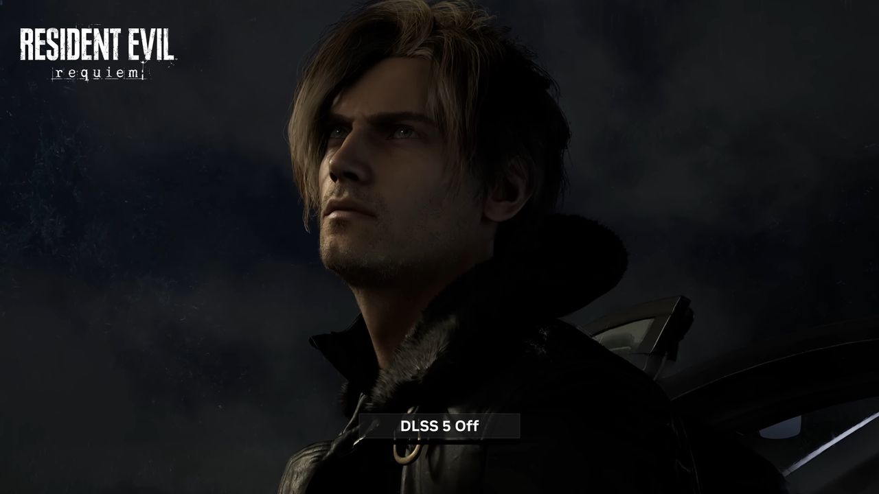 Leon Kennedy in Resident Evil Requiem without DLSS 5 on