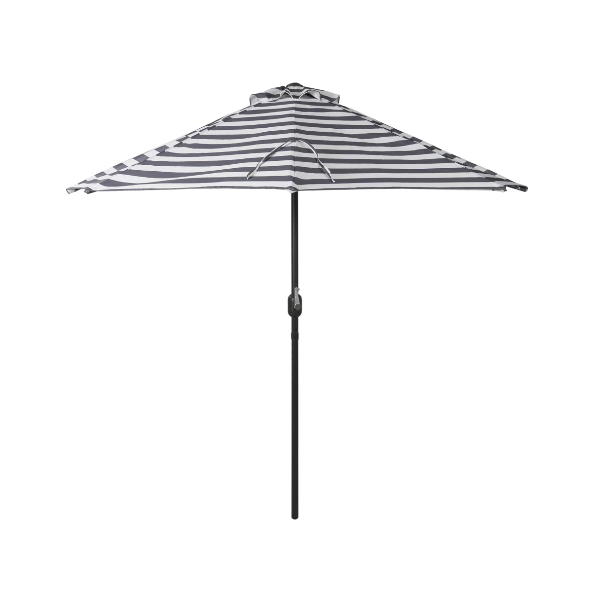 Striped half market umbrella