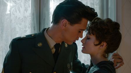 Austin Butler and Olivia DeJonge in Elvis