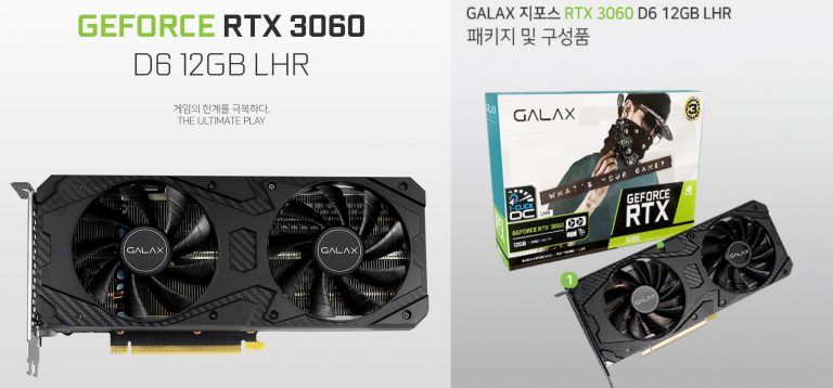 Galax's GeForce RTX 3060 LHR Hits the Market For Nearly $1,000 