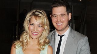 Michael Buble and Luisana Lopilato arrive at the Nordoff Robbins O2 Silver Clef Awards on June 29, 2012 in London, England.