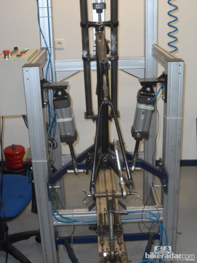 Lapierre's in-house test lab matches CEN standards, and then some
