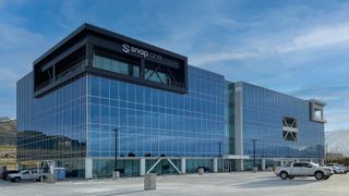 The exterior of the new Snap One headquarters in Utah.