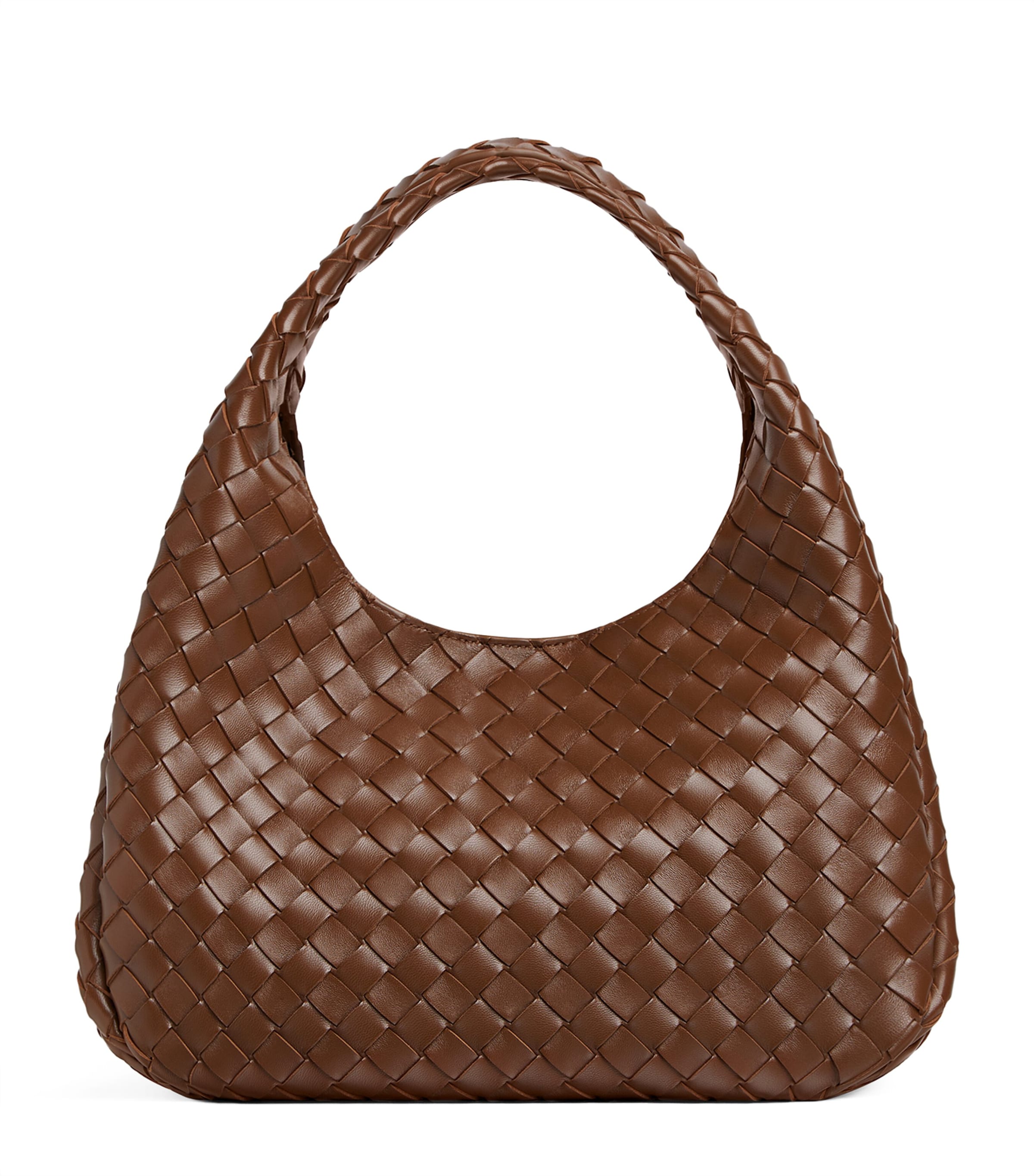 Bottega Veneta Medium Leather Intrecciato Campana Shoulder Bag