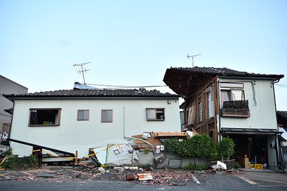 Earthquakes hit Japan, tsunami warning is issued. 