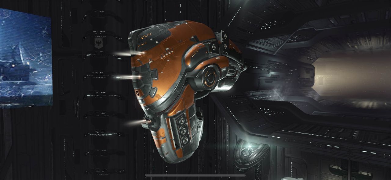 A still image from "EVE Echoes," a mobile MMO spin-off of "EVE Online" coming in August 2020.