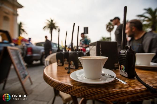 Cappucino and Radios - staples for the media