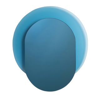 A colored blue mirror