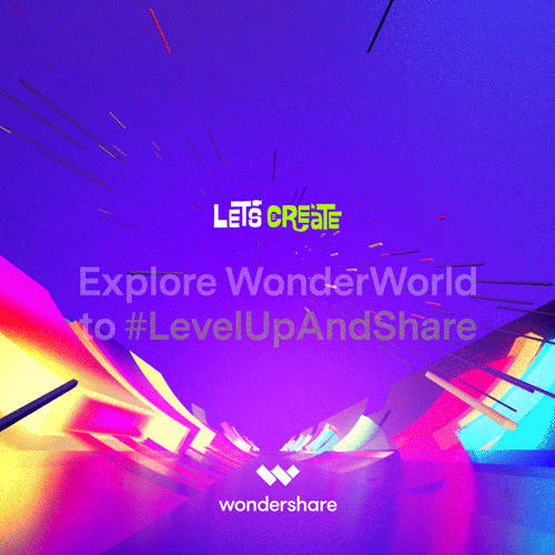 Wondershare #levelupandshare campaign promo