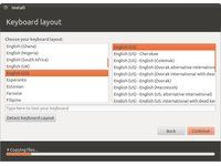 Keyboard Layout Selection