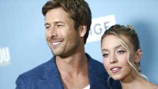Glen Powell and Sydney Sweeney on the Anyone But You red carpet