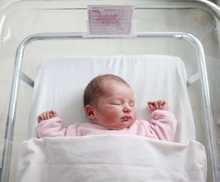 Baby in hospital