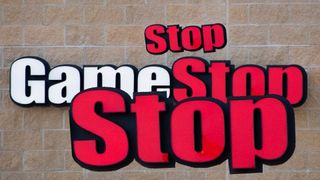 GameStop sign edited to have more stops