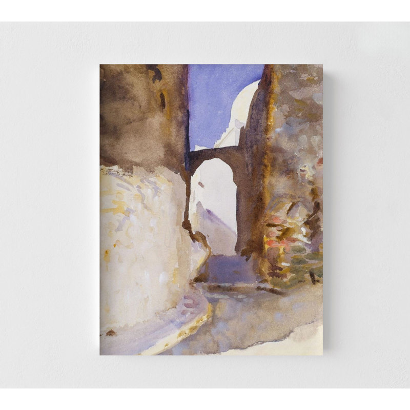 Weframeart John Singer Sargent Street Tangier Painting Print, Framed John Singer Sargent Print,street Painting Print,framed Wall Art,oversized Wall Art | Wayfair