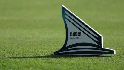 A Dubai Invitational tee marker 